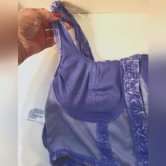 Wild Fable M purple Crushed Velvet Corset - Picture 8 of 14